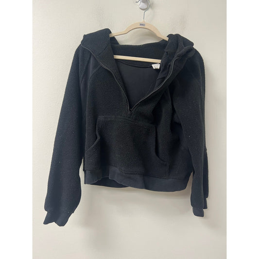 Bossi Black Zippered Hooded Jacket Sz L