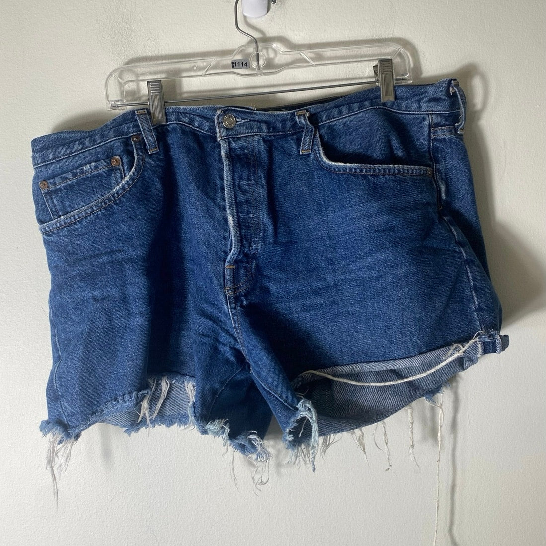 Agolde Blue Jean Cutoffs Sz 34