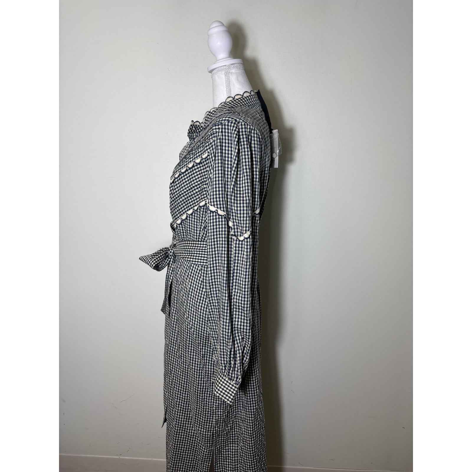 NWT Pomander Place Navy Gingham Jolene Dress Sz XL