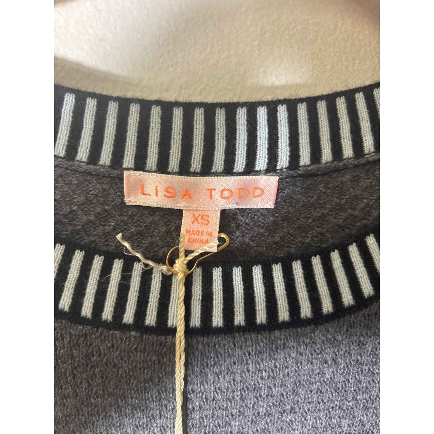 NWT Lisa Todd Fast Track Fog Sweater Sz Xs