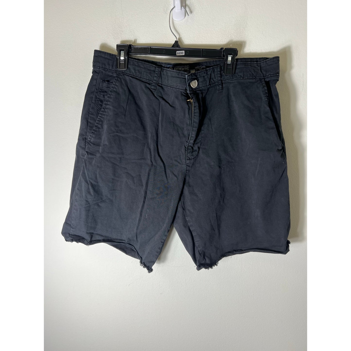 Men's Bundle of 2 American Rag Black and Pinkish Cotton Shorts Sz 36