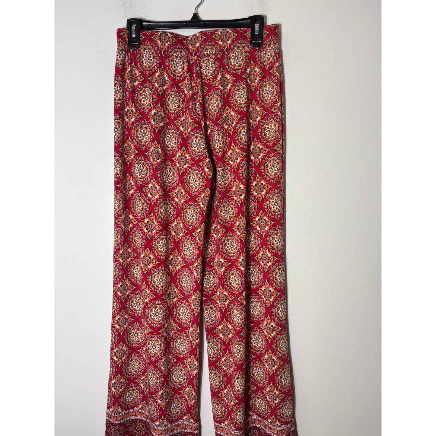 Max Studio Red Wide Leg Pull On Pants Sz S