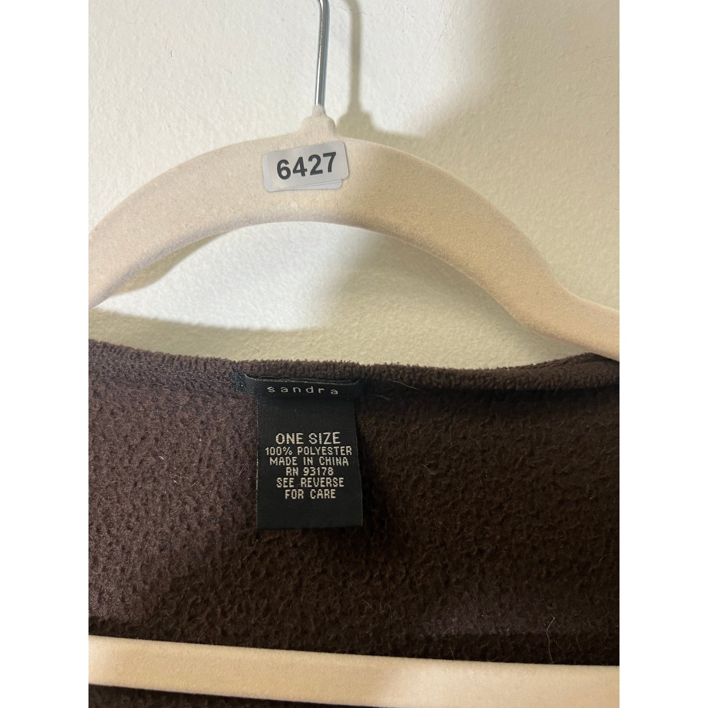 Sandra Brown Fleece Ponch/Wrap One Size.