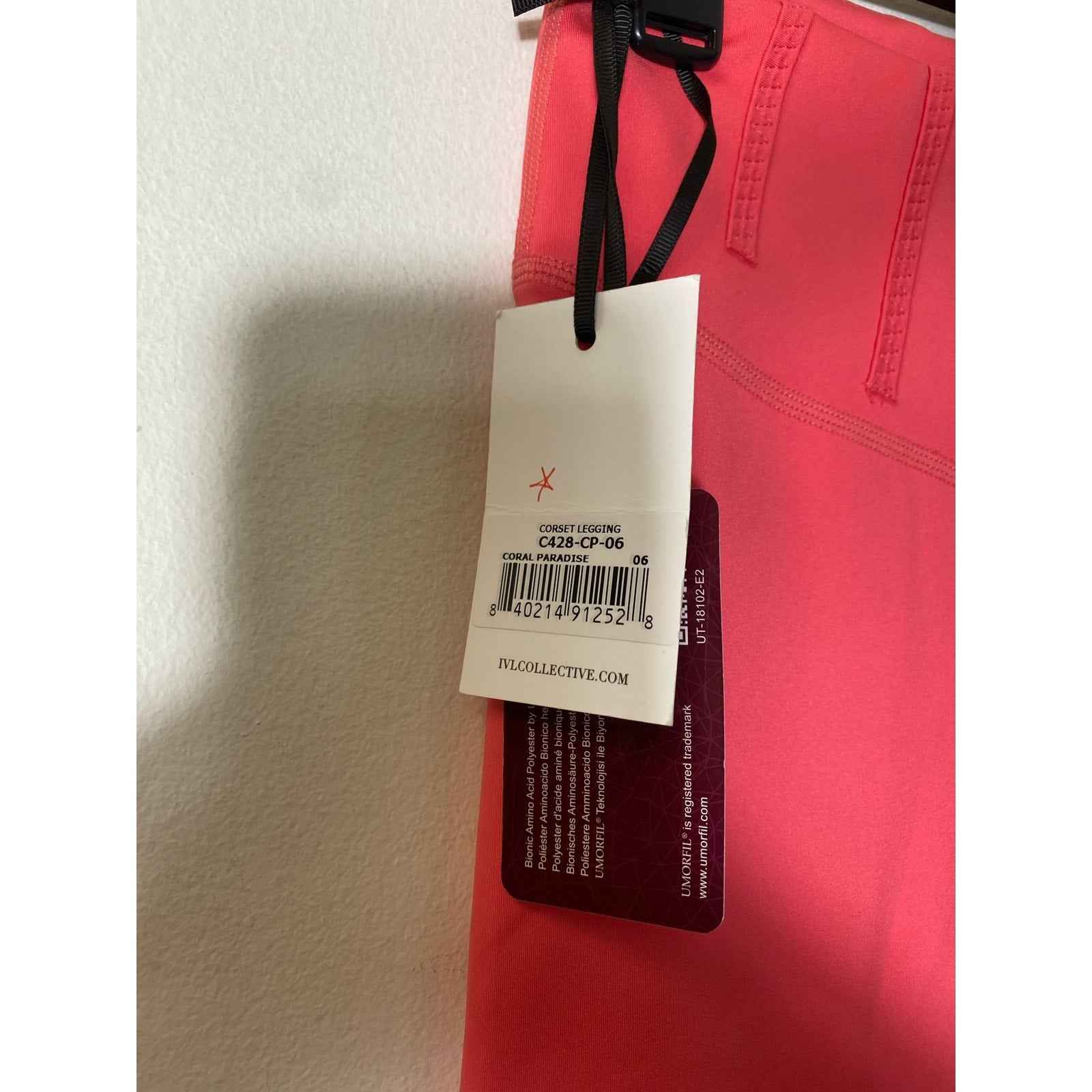 NWT Umorfil Coral Paradise Corset Legging Sz 6