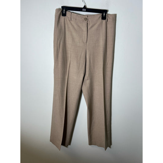 Ann Taylor Tan Wide Leg Dress Pants Sz 8
