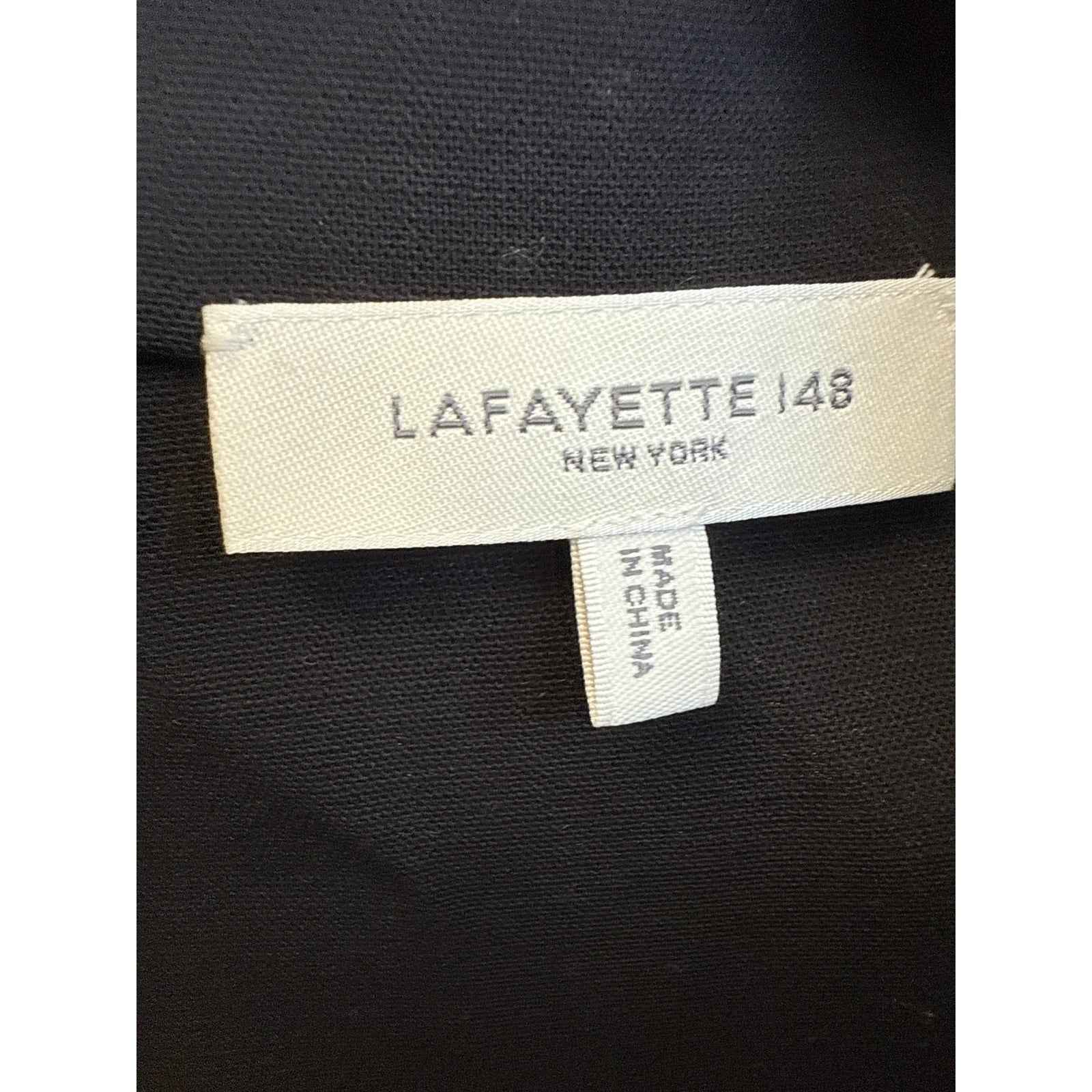 Lafayette 148 Black Shift Dress Sz M