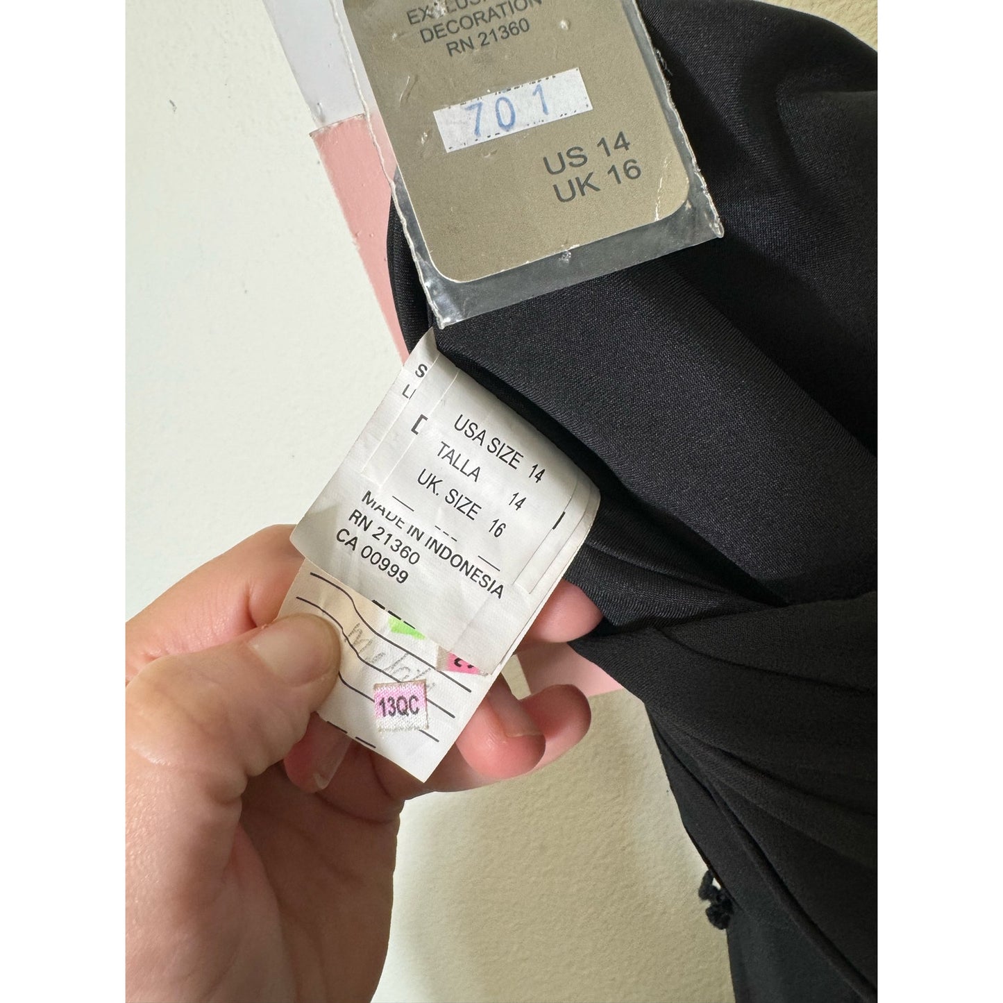 NWT Morilee Black Sleeveless Halter Style Ball Gown Sz 14