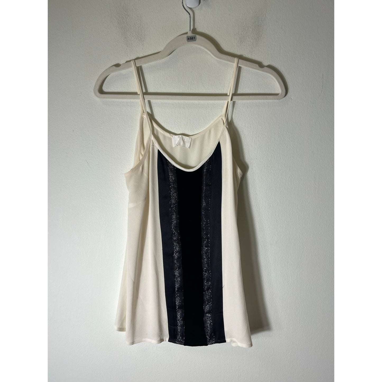 Charles Henry White And Black Cami Sz 6