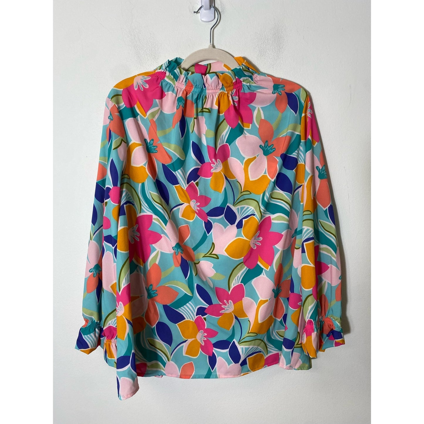 2 Hearts Green Long Sleeve Tunic Style Top Sz XL