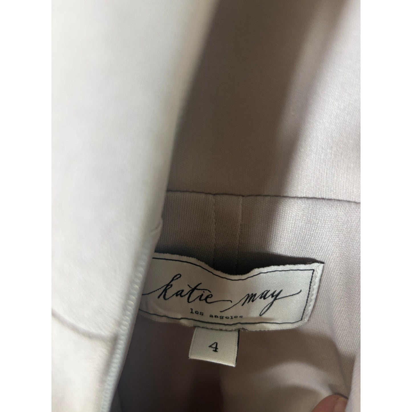 Katie May Gray Off The Shoulder Foldover Column Gown sz 4