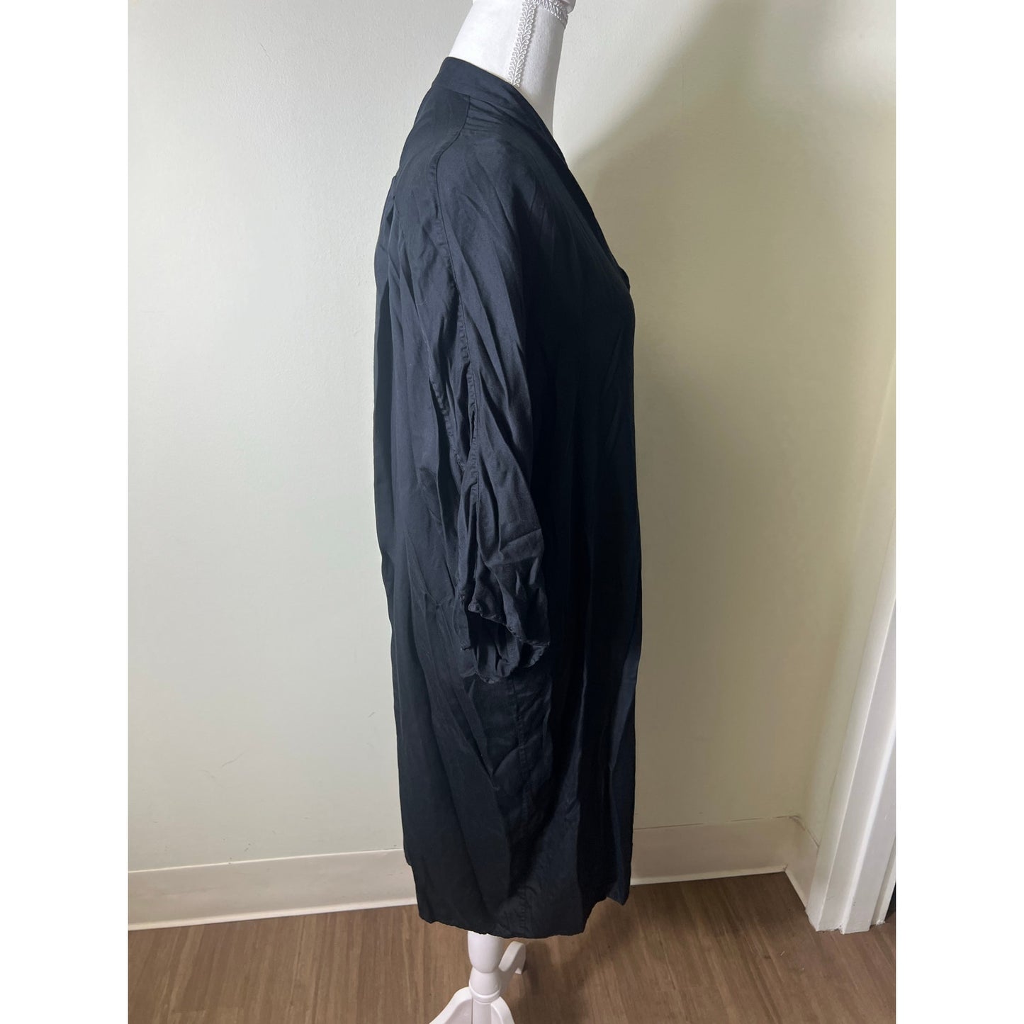 Neu Nomads Black V Neck Short Sleeve Dress Sz L