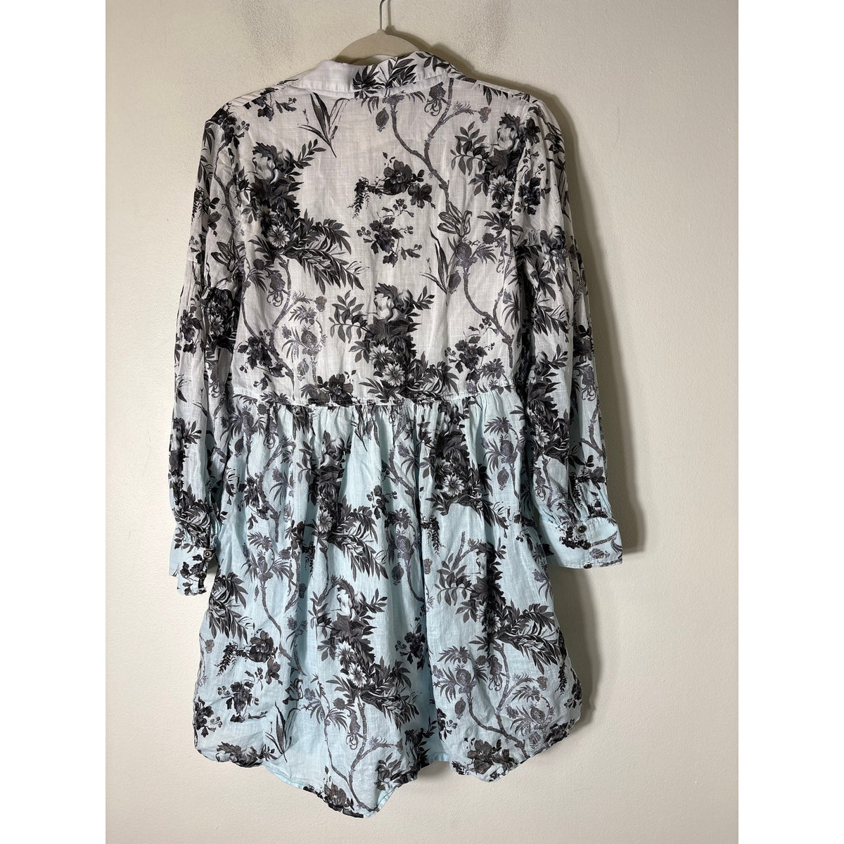 Anthropologie Ombre Floral Toile Baby Doll Dress Sz 6