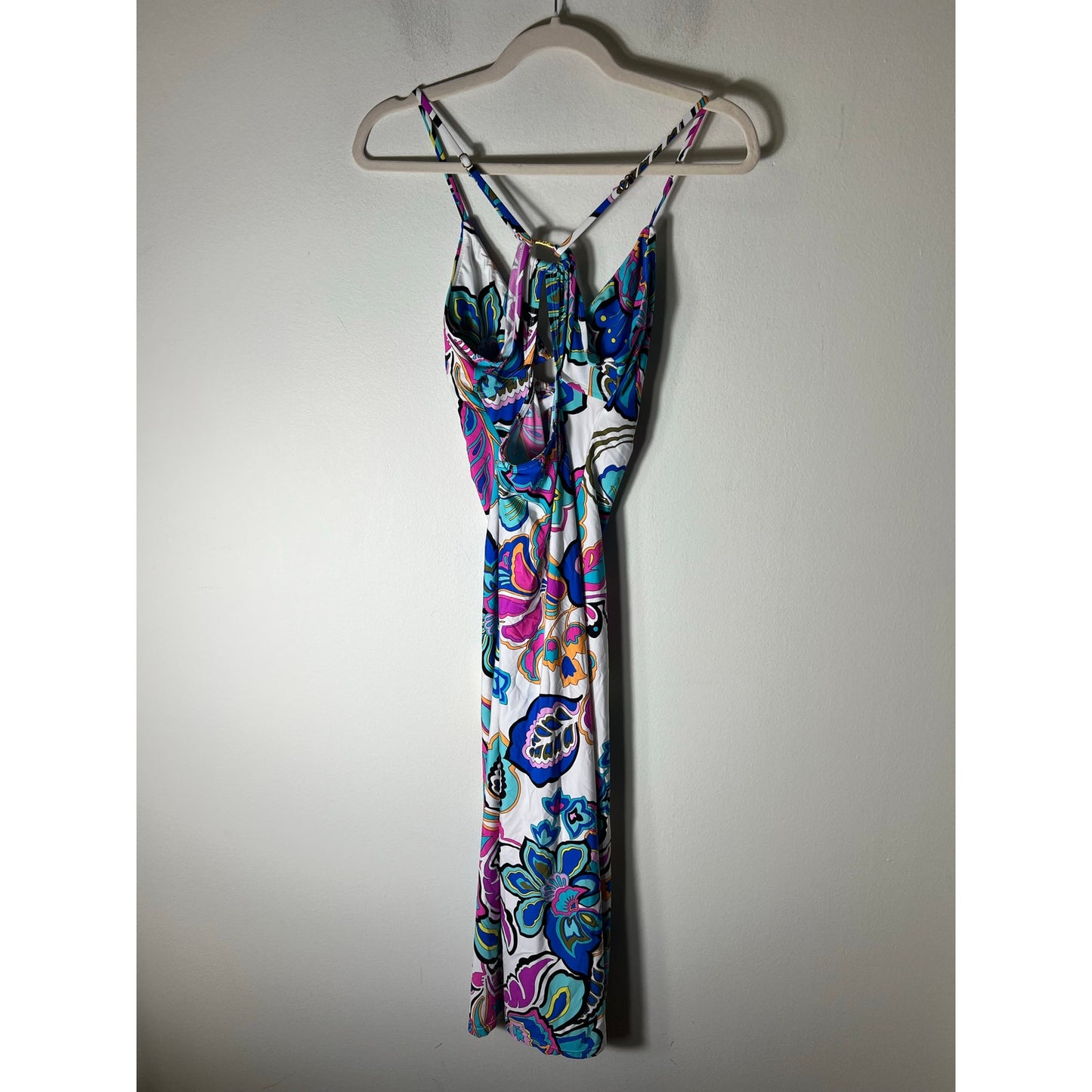Trina Turk Multicolor Strappy Long Summer Dress Sz M