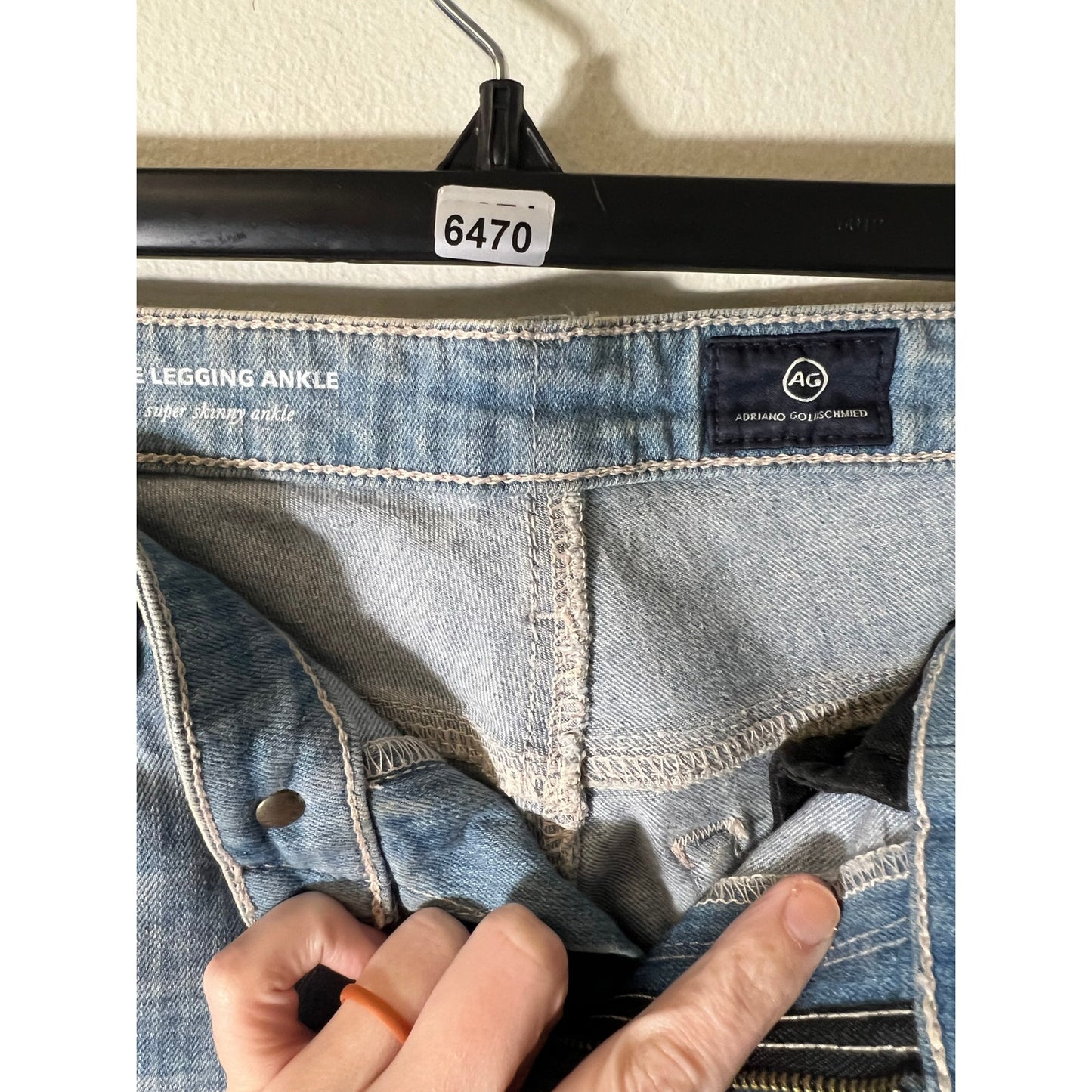 Adriano Goldschmied "The Legging Ankle" Skinny Blue Jeans Sz 26
