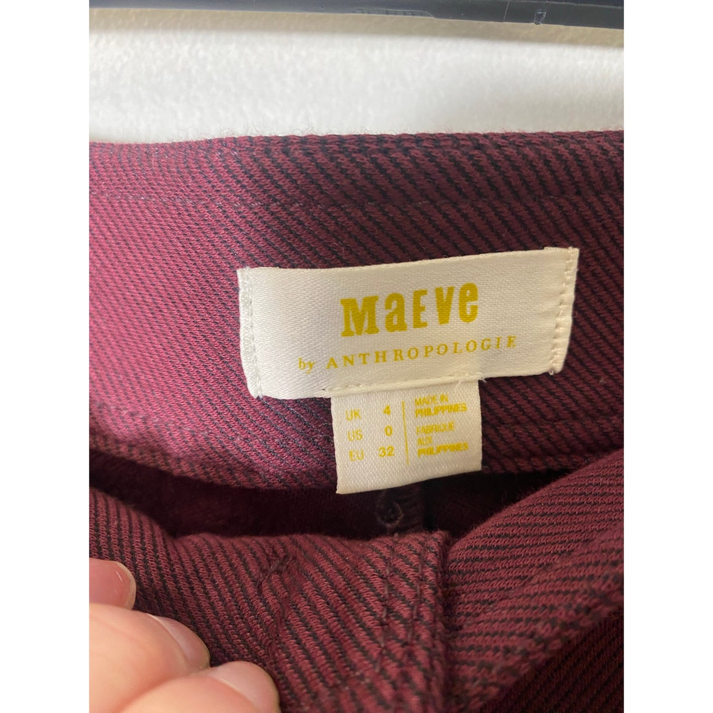 Maeve Ox Blood Fitted Pants sz 4