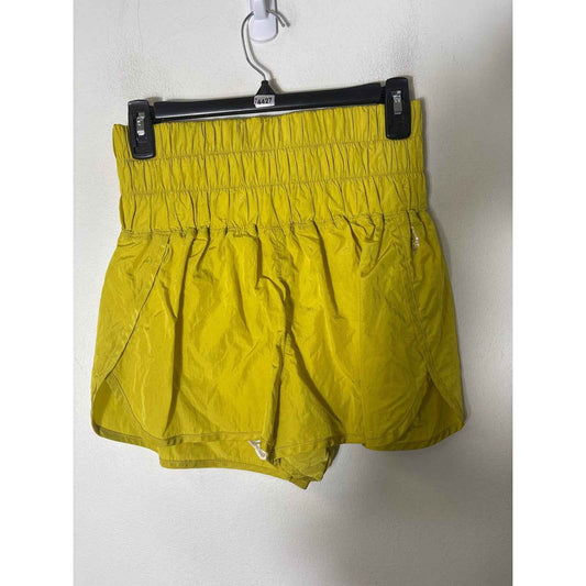 Free People Yellow Athletic Shorts Sz M