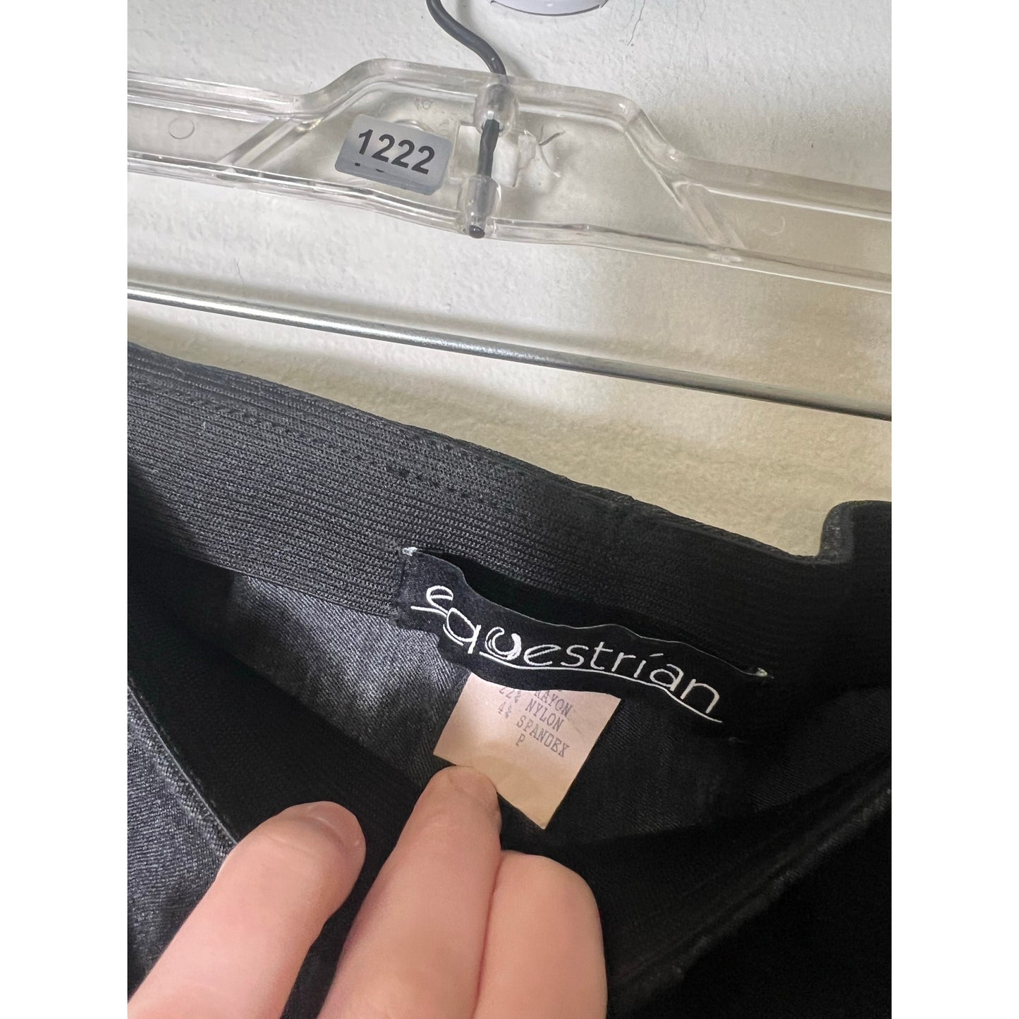 Equestrian Pull On Dark Gray Boot Cut Pants Sz P