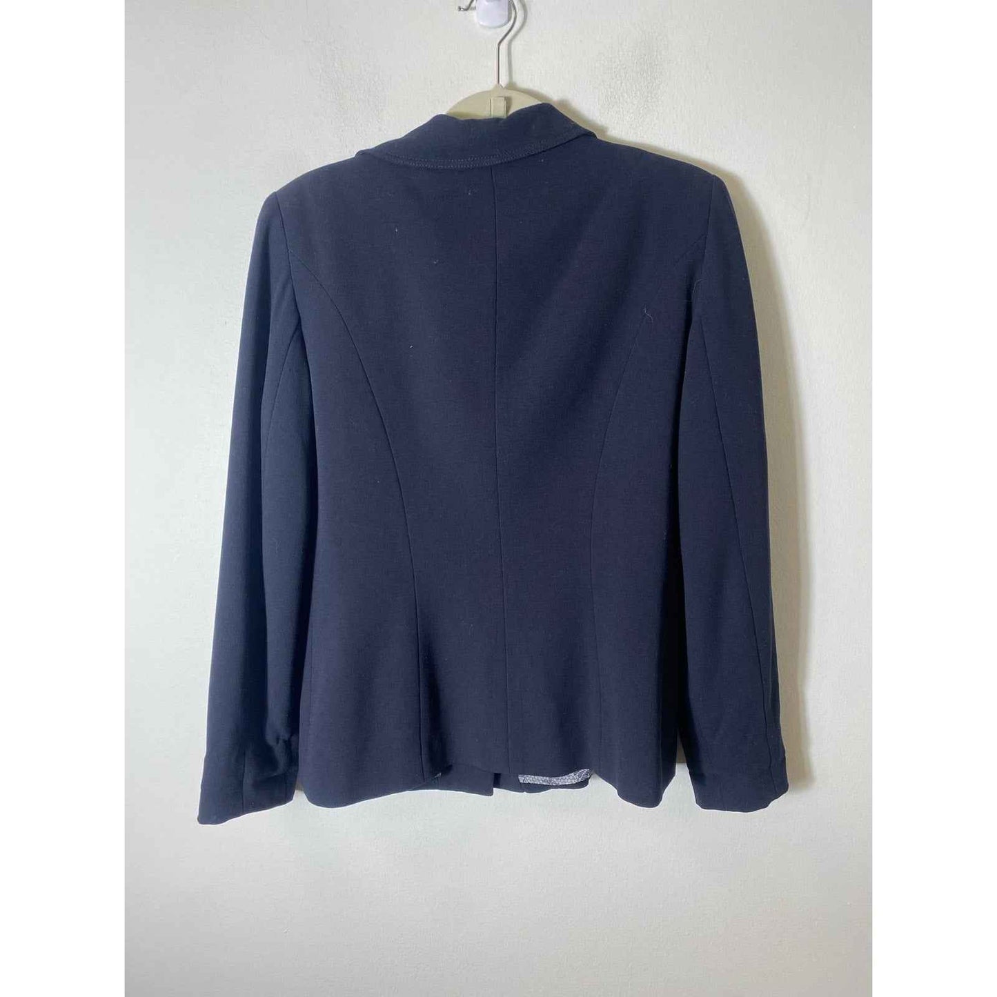 Larry Levine Black with Pattern Lining Vintage Blazer Sz 6