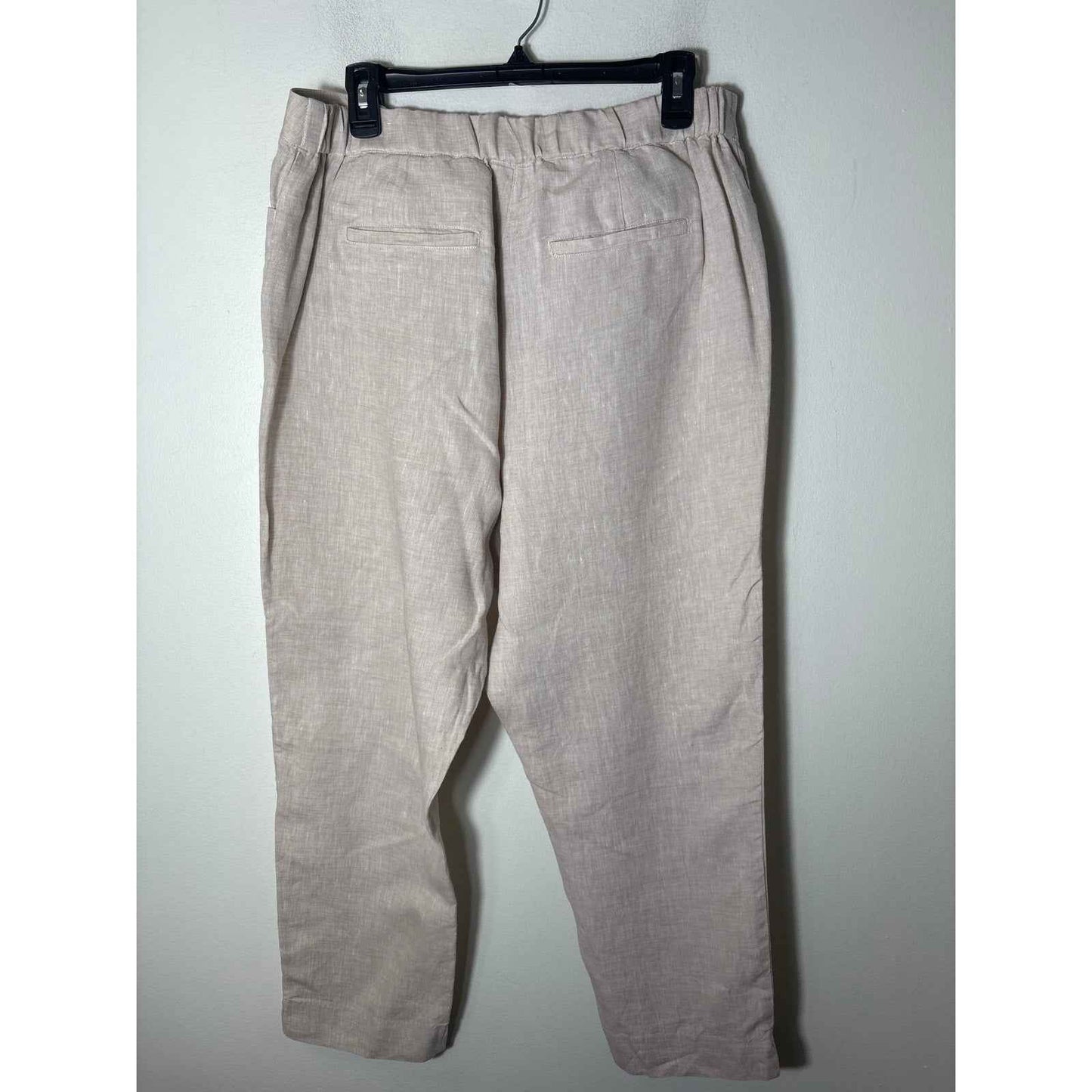 Chicos Khaki Linen Lightweight Pant Sz 12R