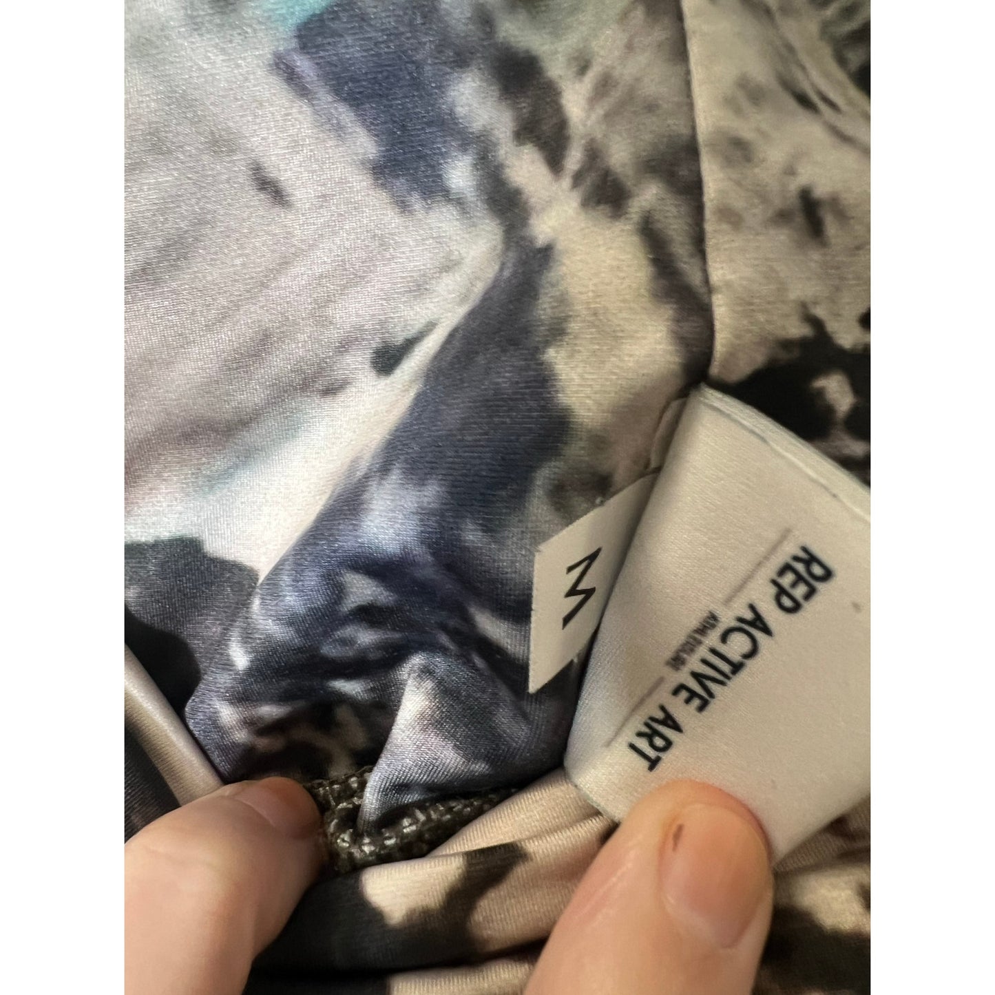Rep Active Art Multi Color Pattern Leggings Sz M