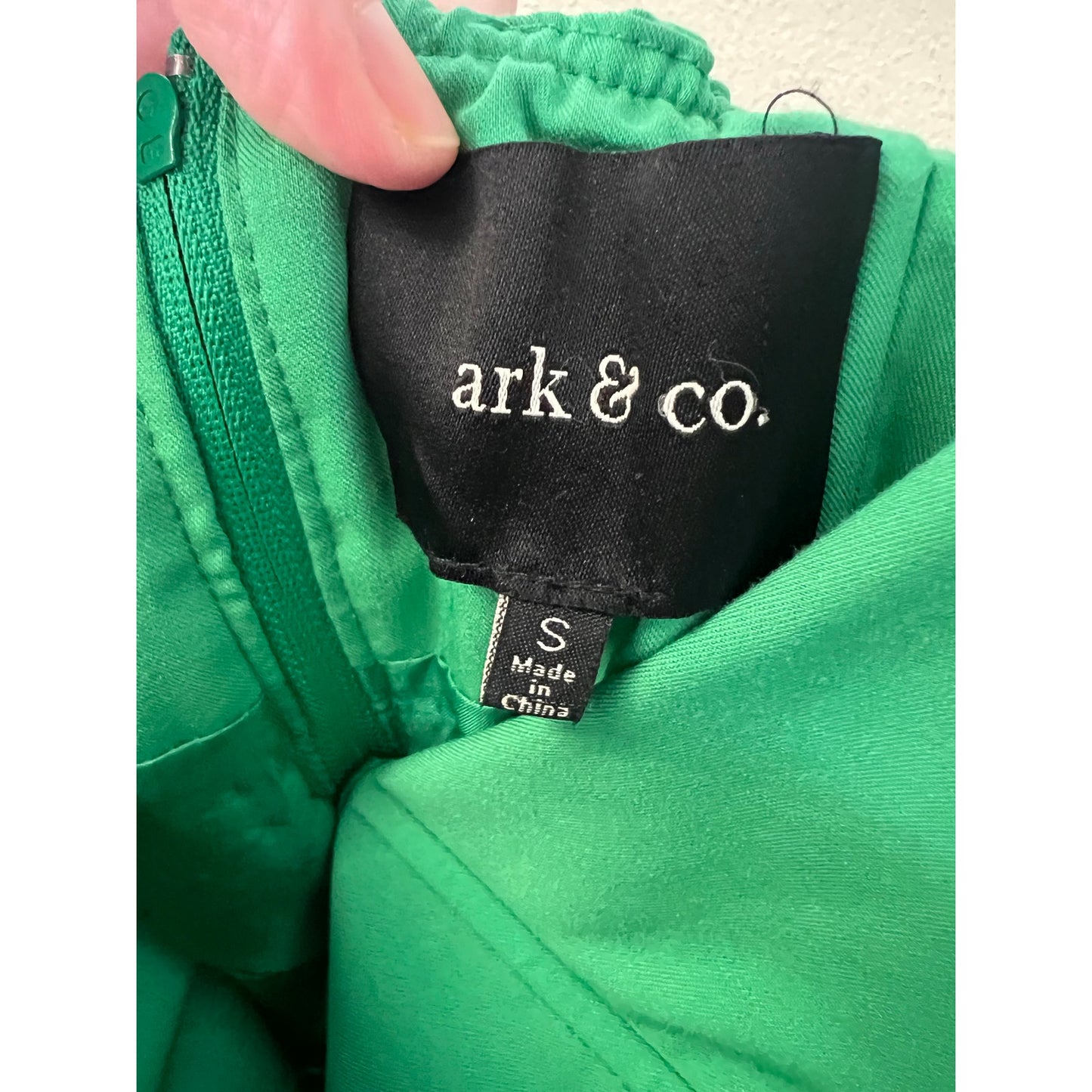 Ark & Co Kelly Green Strapless Layered Bodycon Mini Dress Sz S