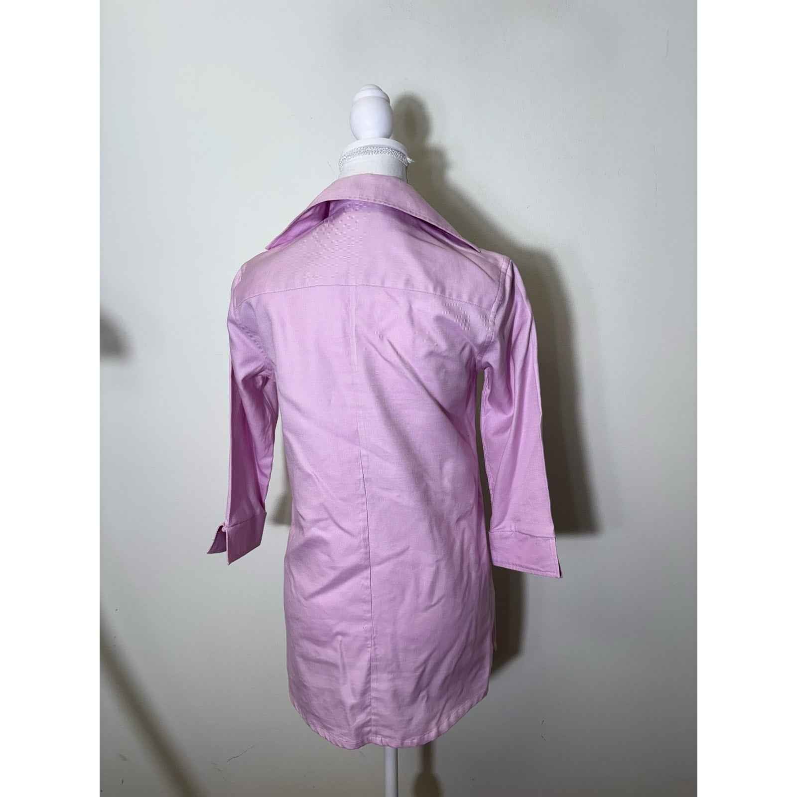 Ann Mashburn Deisgner Tunic Lavendar Poplin Sz XS