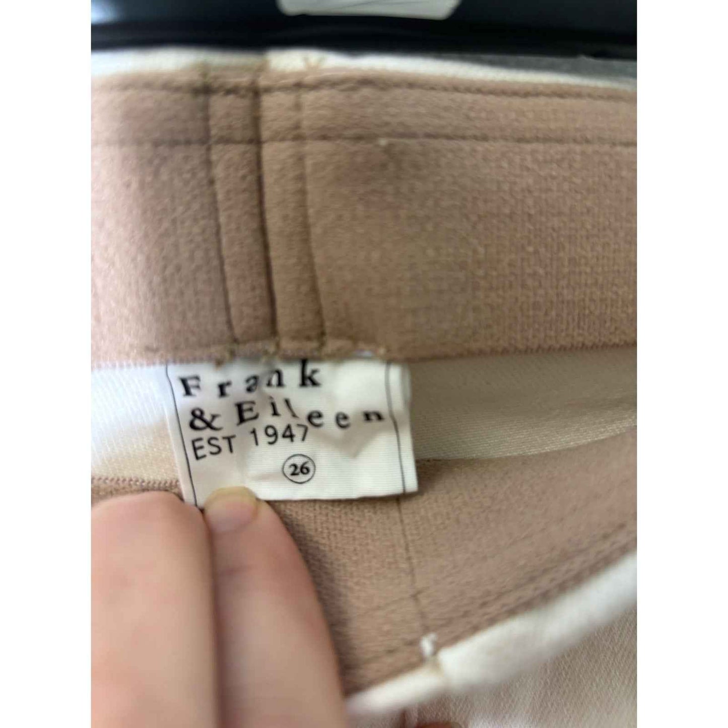 Frank & Eileen Cream Pull On Slacks Sz 26