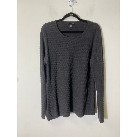 J'ENVIE Dark Gray Sweater Sz XL