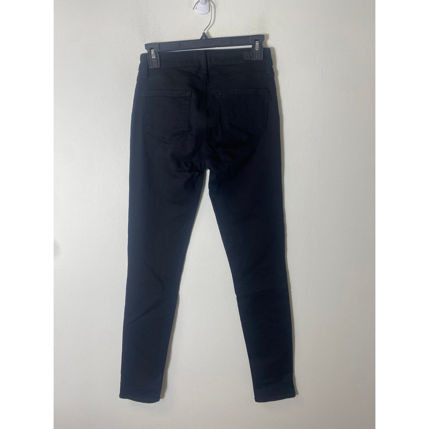 Paige Black Denim "Indio Zip" Sz 26