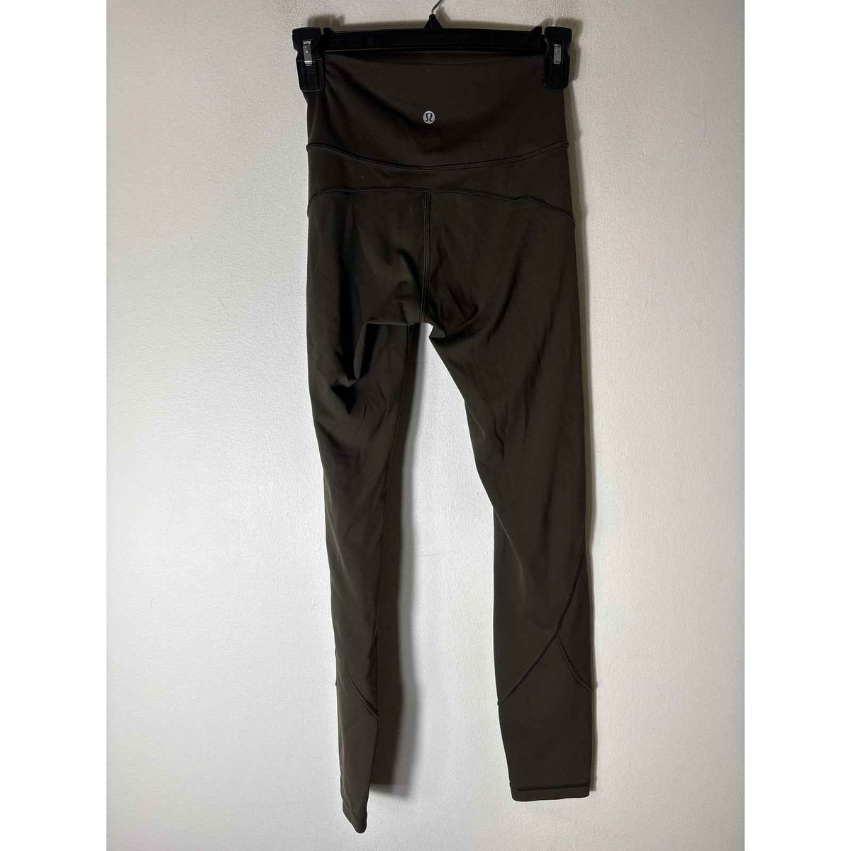 Lululemon Dark Green Gray Athletic Leggings Sz 4
