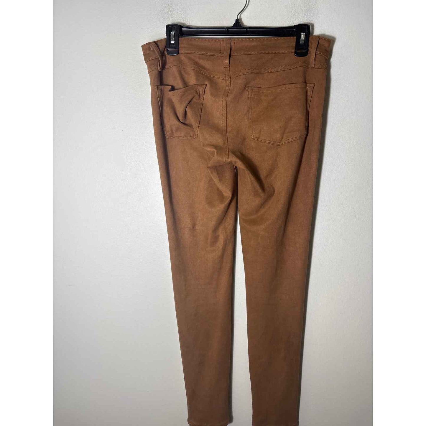 Just Black Brown Faux Suede Jeans Style Skinny Pants Sz 29