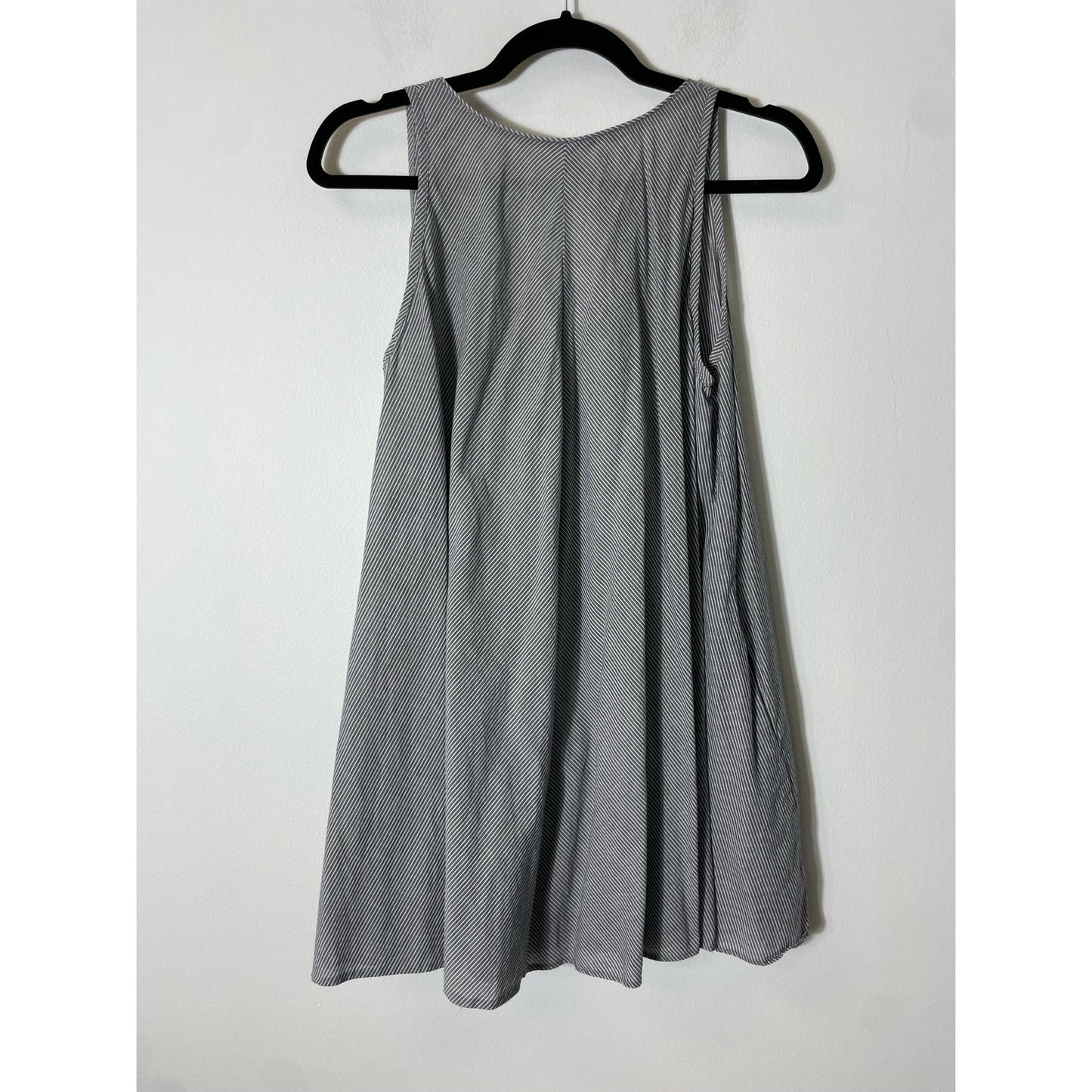 Riller Gray/White striped Mini Tent Dress Sz 0