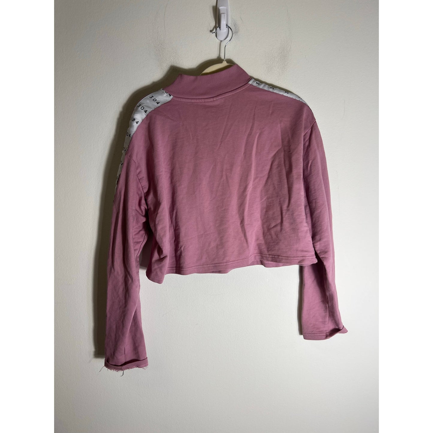 305 Mauve Cropped Work Out Sweatshirt Sz XL