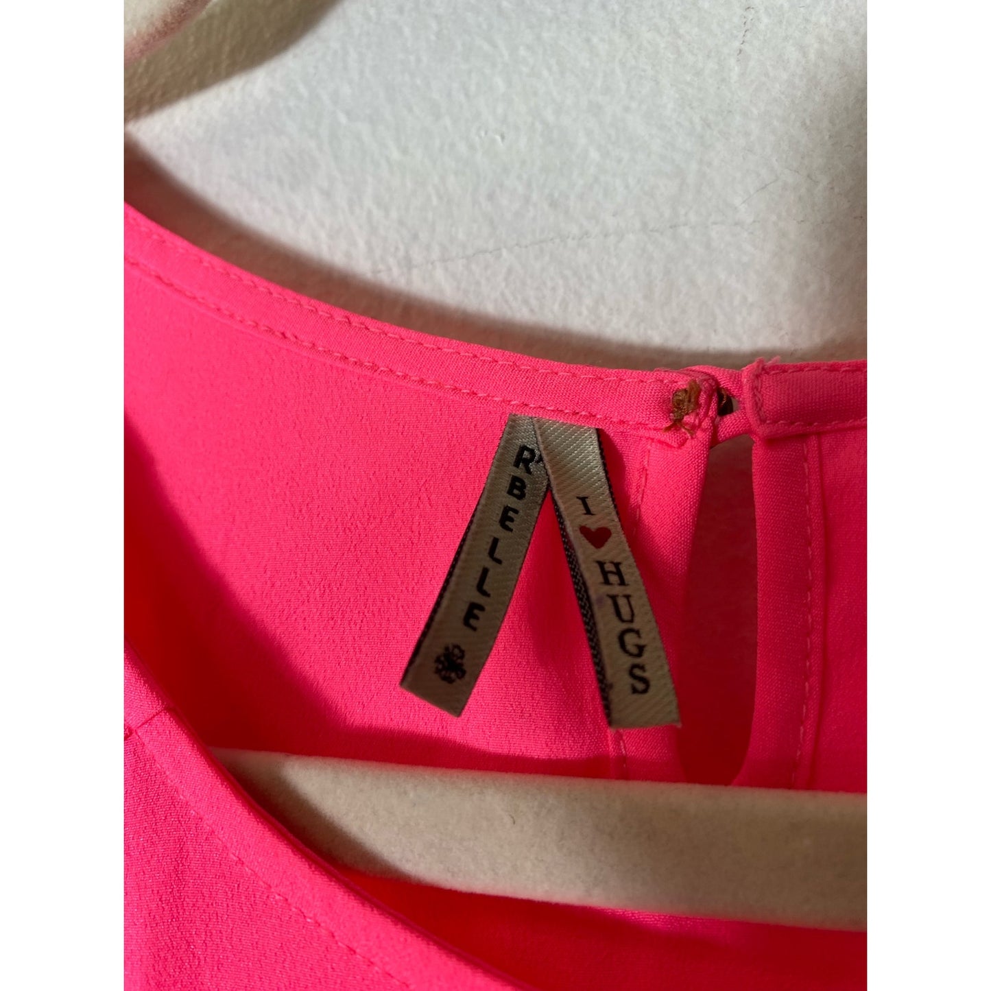 Girls Scotch Rbelle Hot Pink Cap Sleeve Dress Sz 12