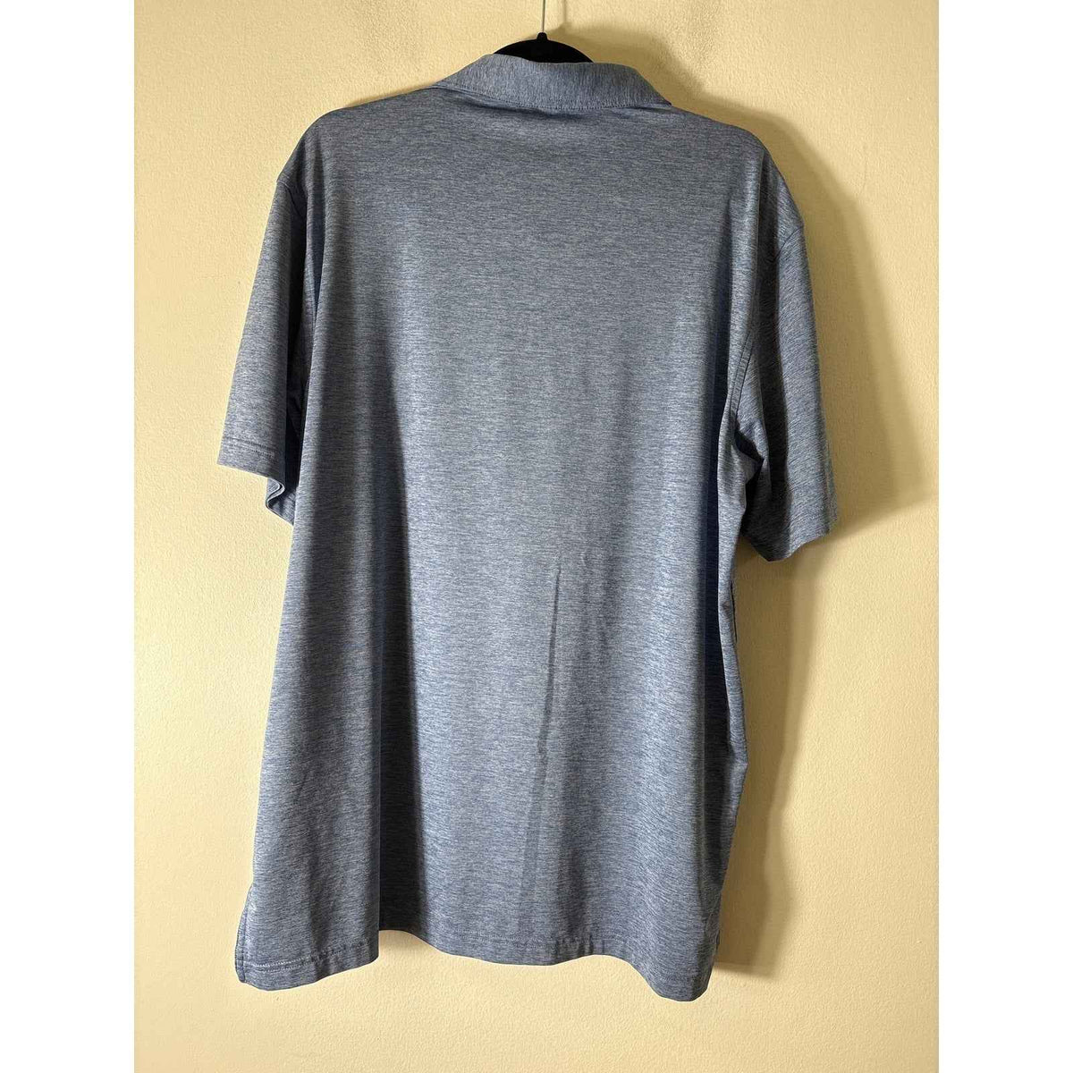 Mens Peter Millar Heather Blue Polo Shirt Sz L