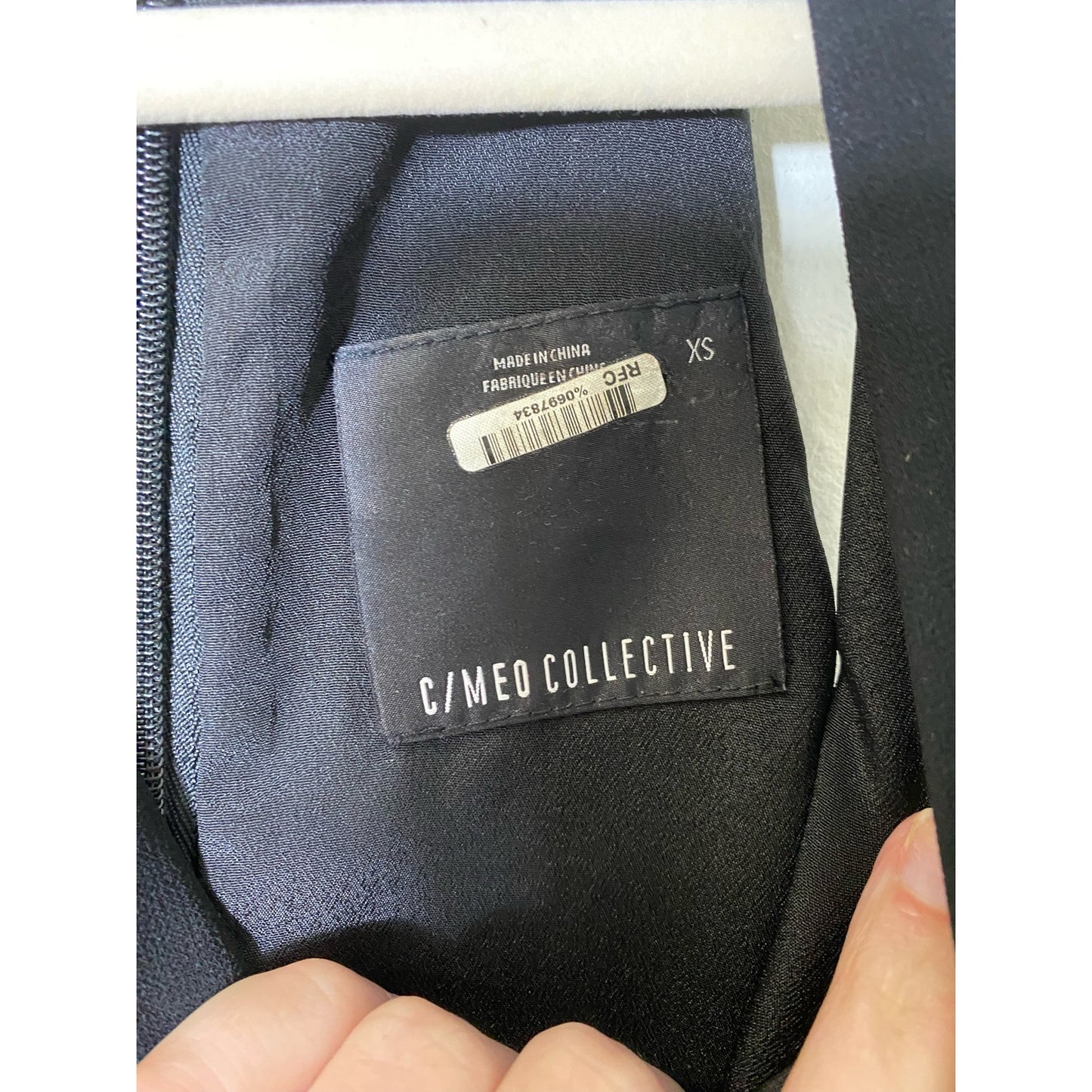 C/Meo Collective Black Dressy Halter Romper Sz XS