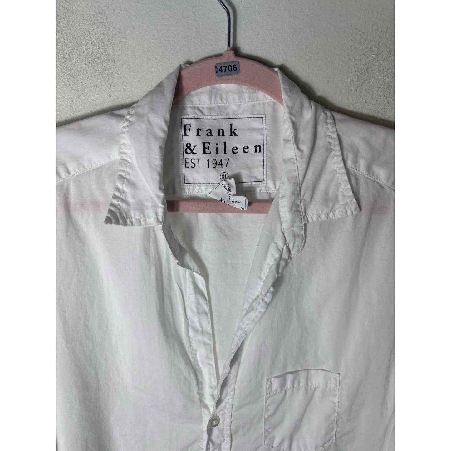 Frank & Eileen Long Sleeve Cotton Button Up Shirt Sz XL