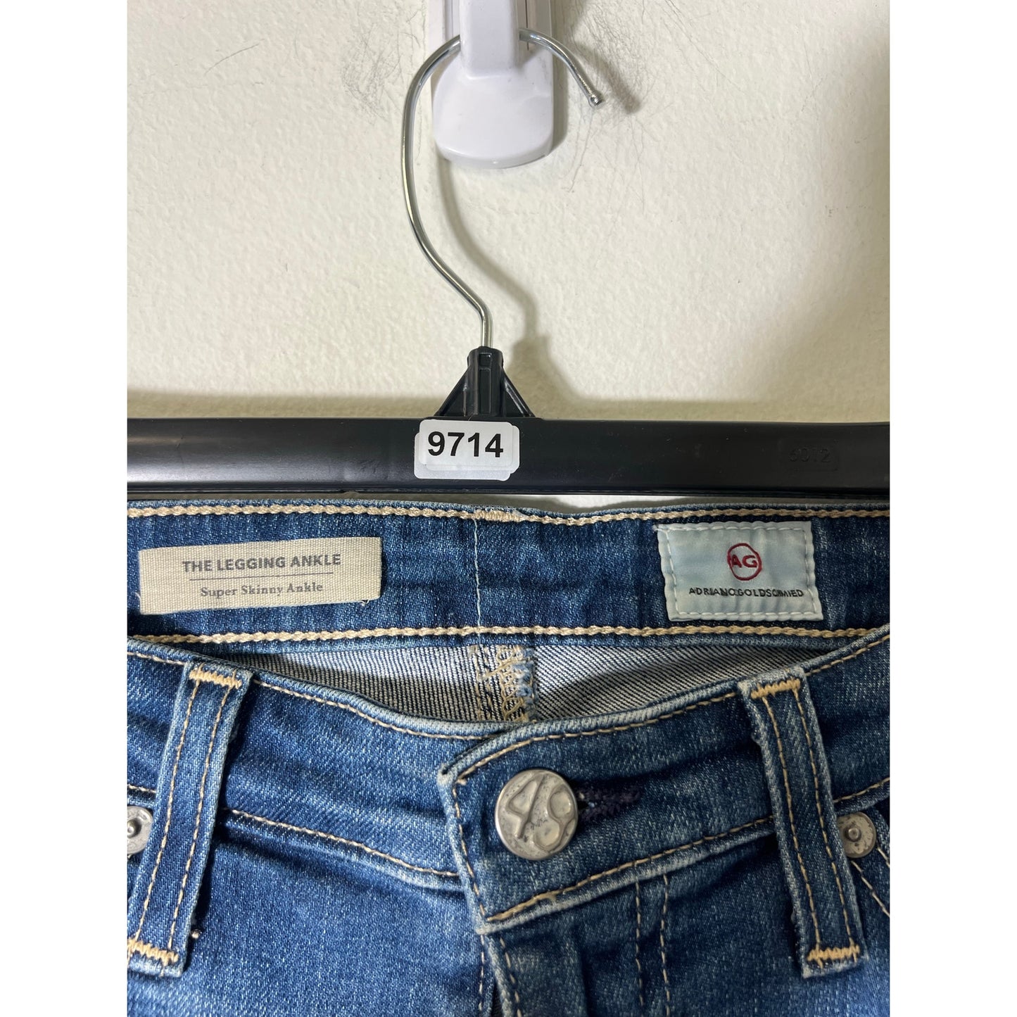 AG The Legging Ankle Skinny Blue Jeans Sz 25R
