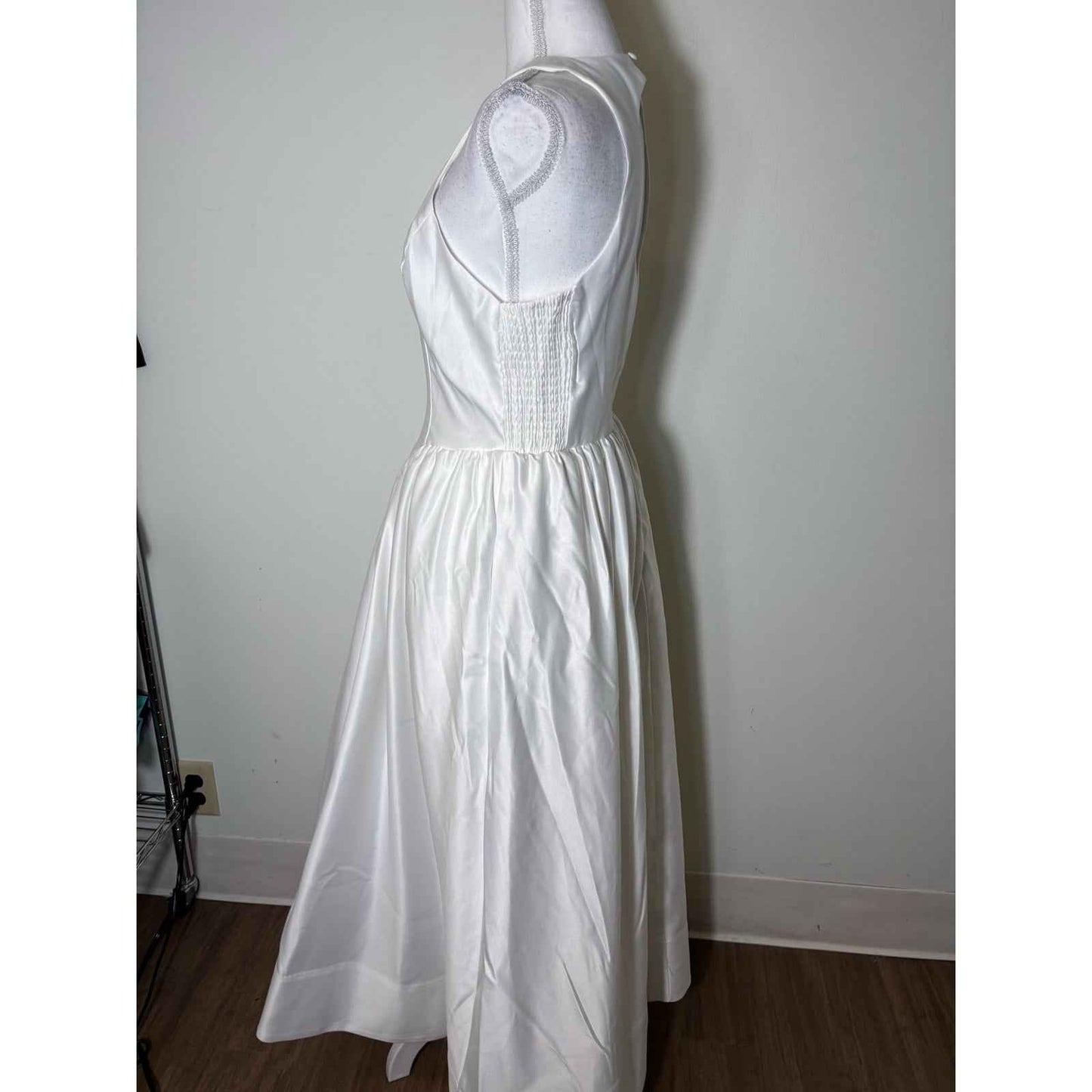 NWT BHLDN Ivory White Sleeveless Gown with Full Skirt Sz M