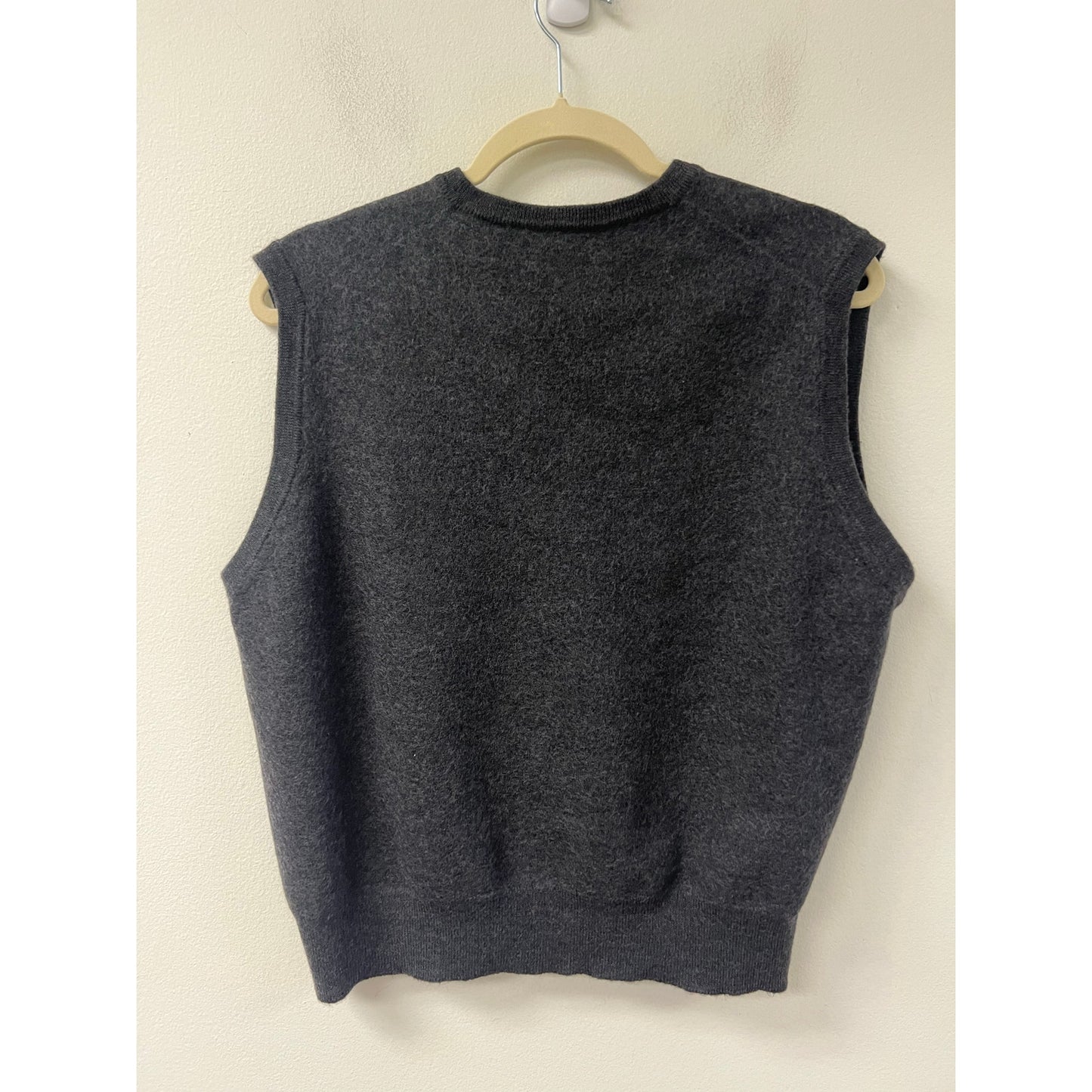 Gran Sasso Grey 100% Wool Sweater Tank Sz 58