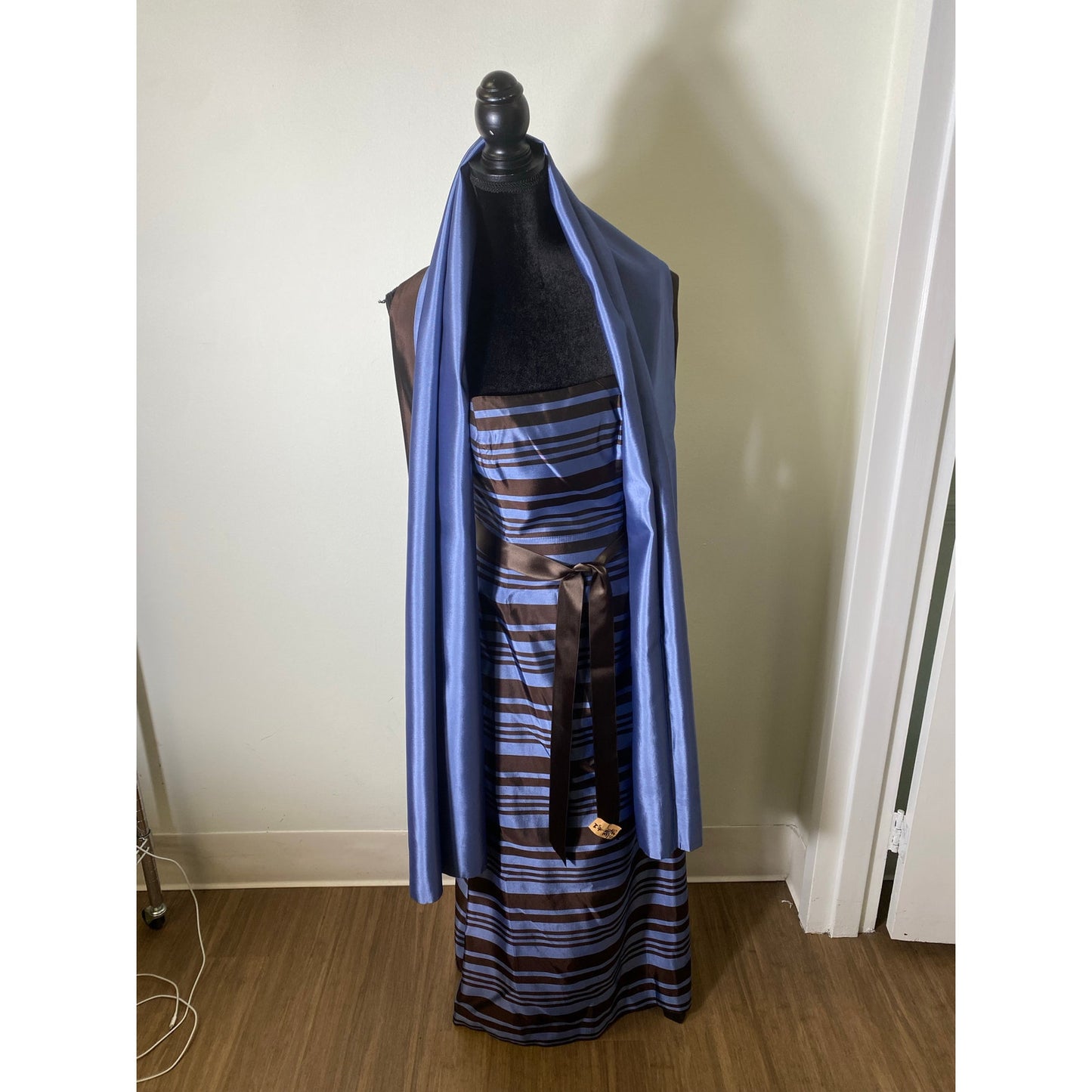 Kathlin Argiro Brown and Blue Ball Gown Sz 4