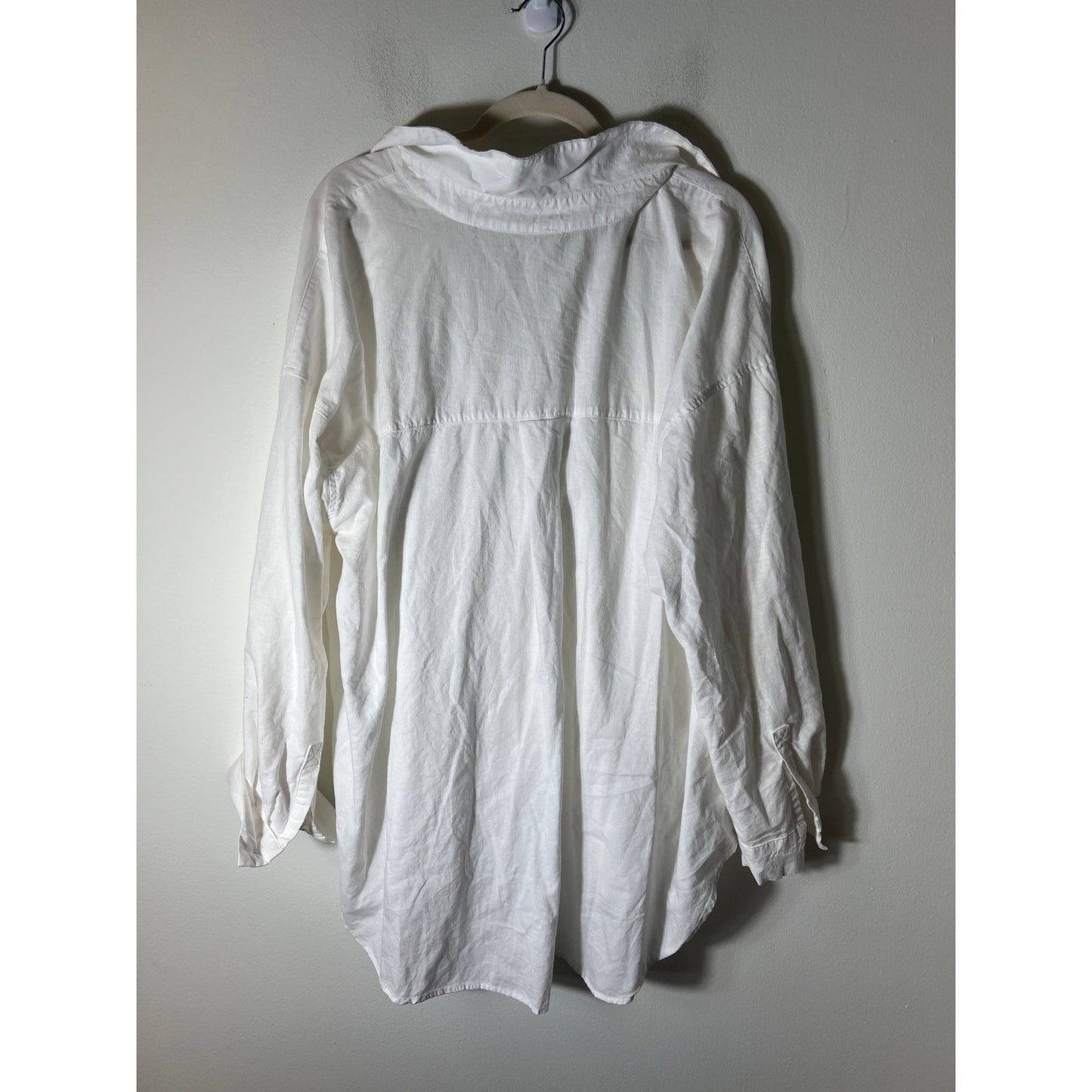 Womens English Factory White Button Up Blouse Sz 3X