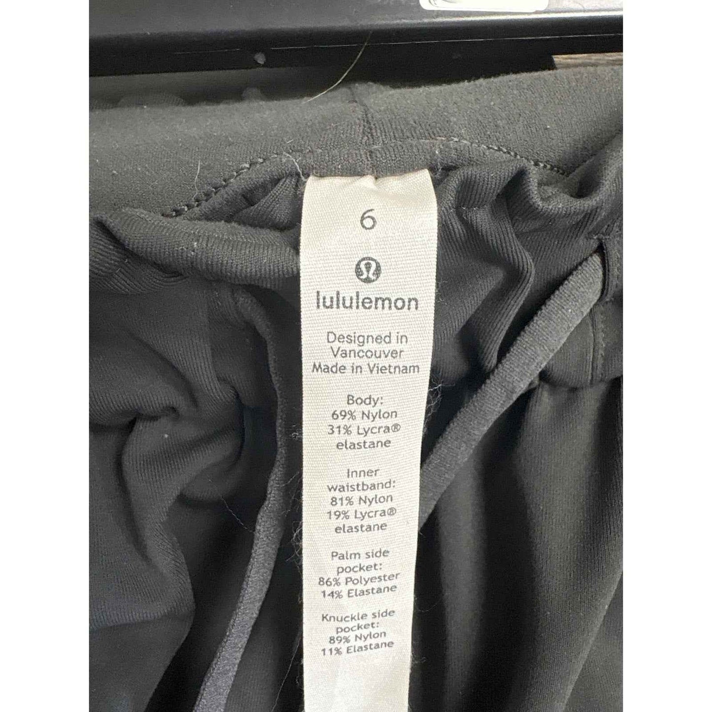 Lululemon Charcoal Pull On Athleisure Pants Sz 6