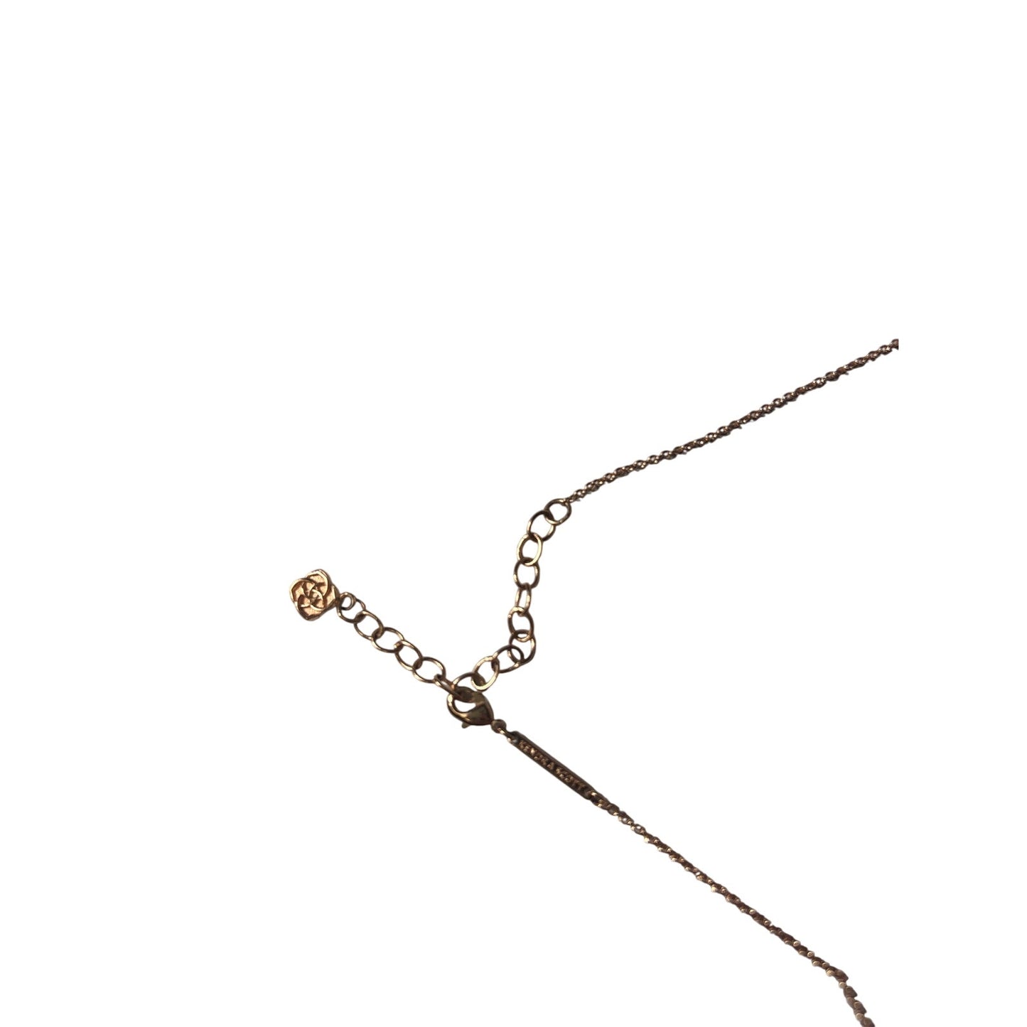 Kendra Scott Oblong Gem Necklace in Rose Gold