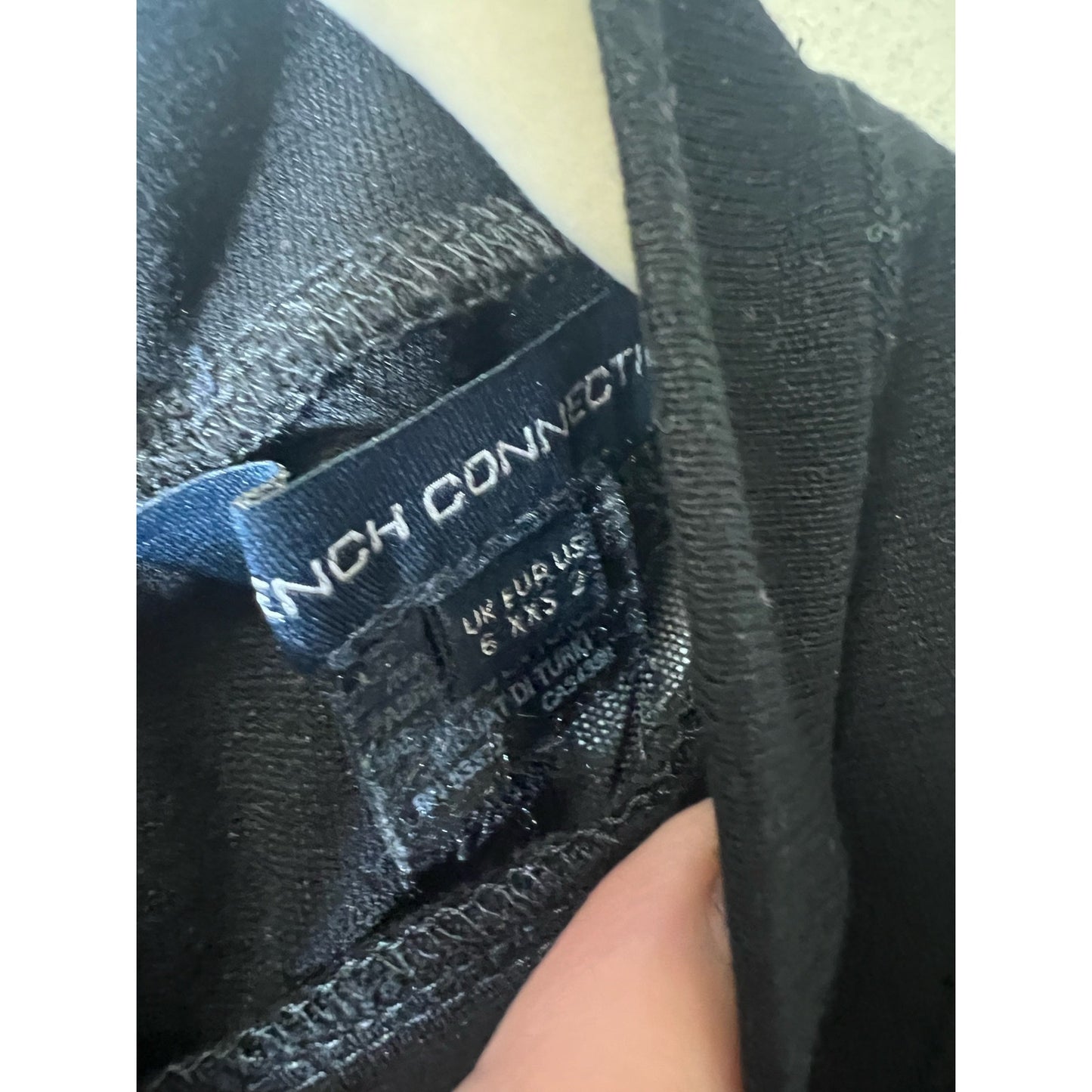 French Connection Black Knee Length Dress Sz XXS