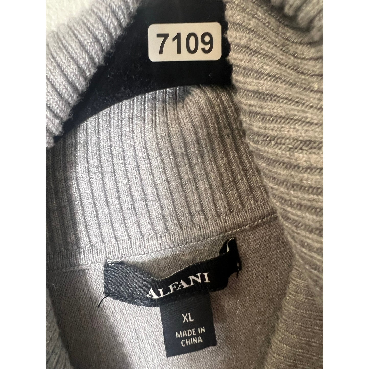 Alfani Grey Turtleneck Sweater Sz XL