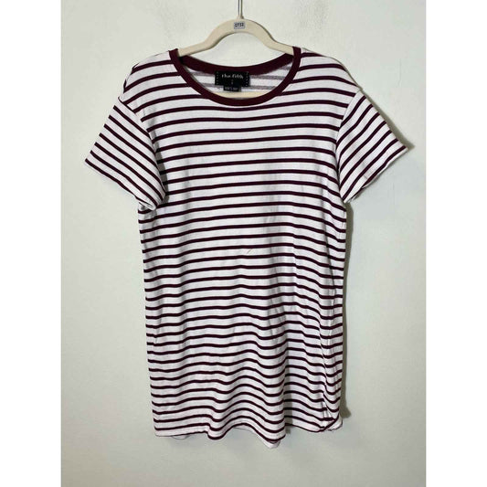 The Fifth Maroon/White Terry Mini Dress Sz S