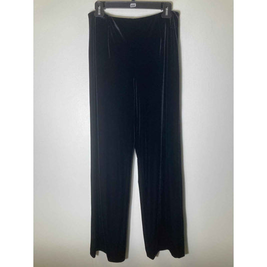 Worth Black Velour Side Zip Holiday or Special Occasion Pants Sz 8
