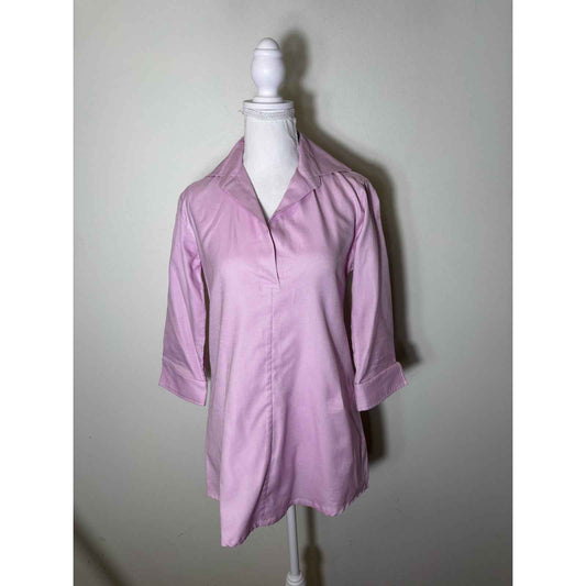 Ann Mashburn Deisgner Tunic Lavendar Poplin Sz XS