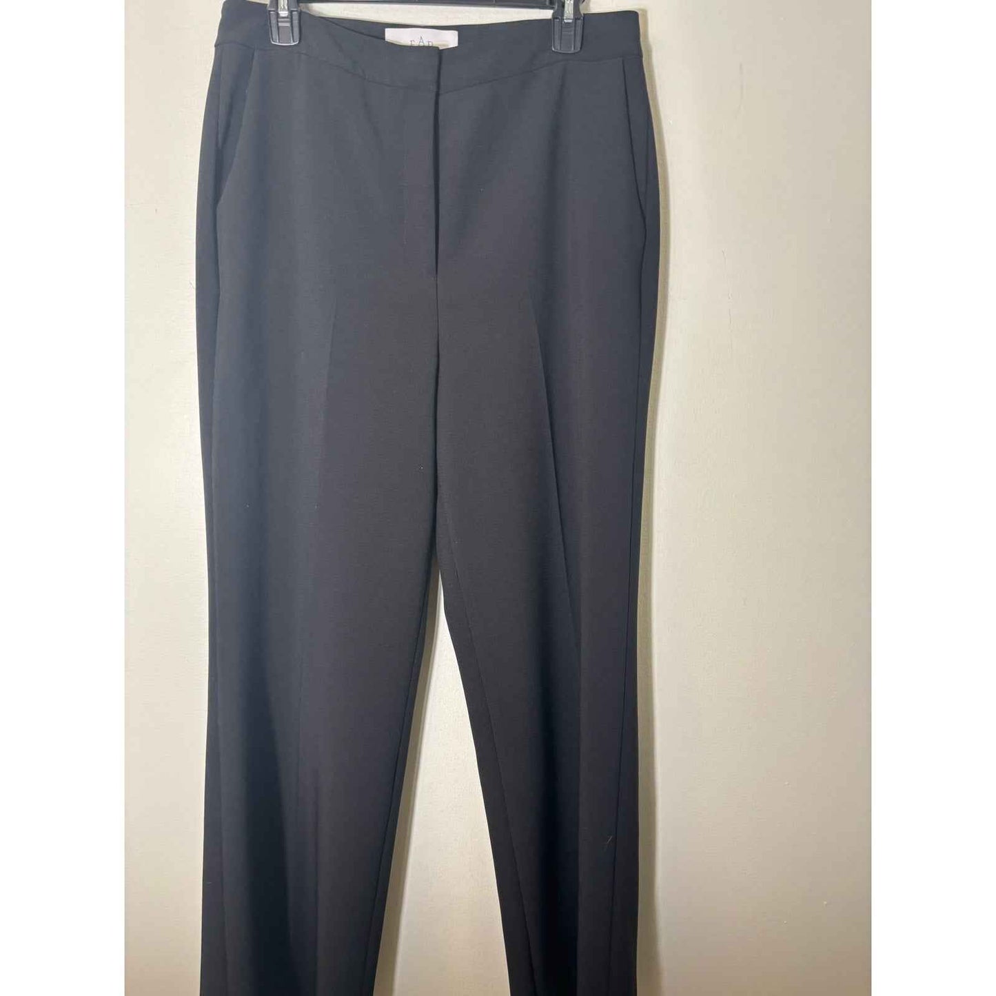 Pearl by Lela Rose Black Wide Leg Ankle Pants Sz 10